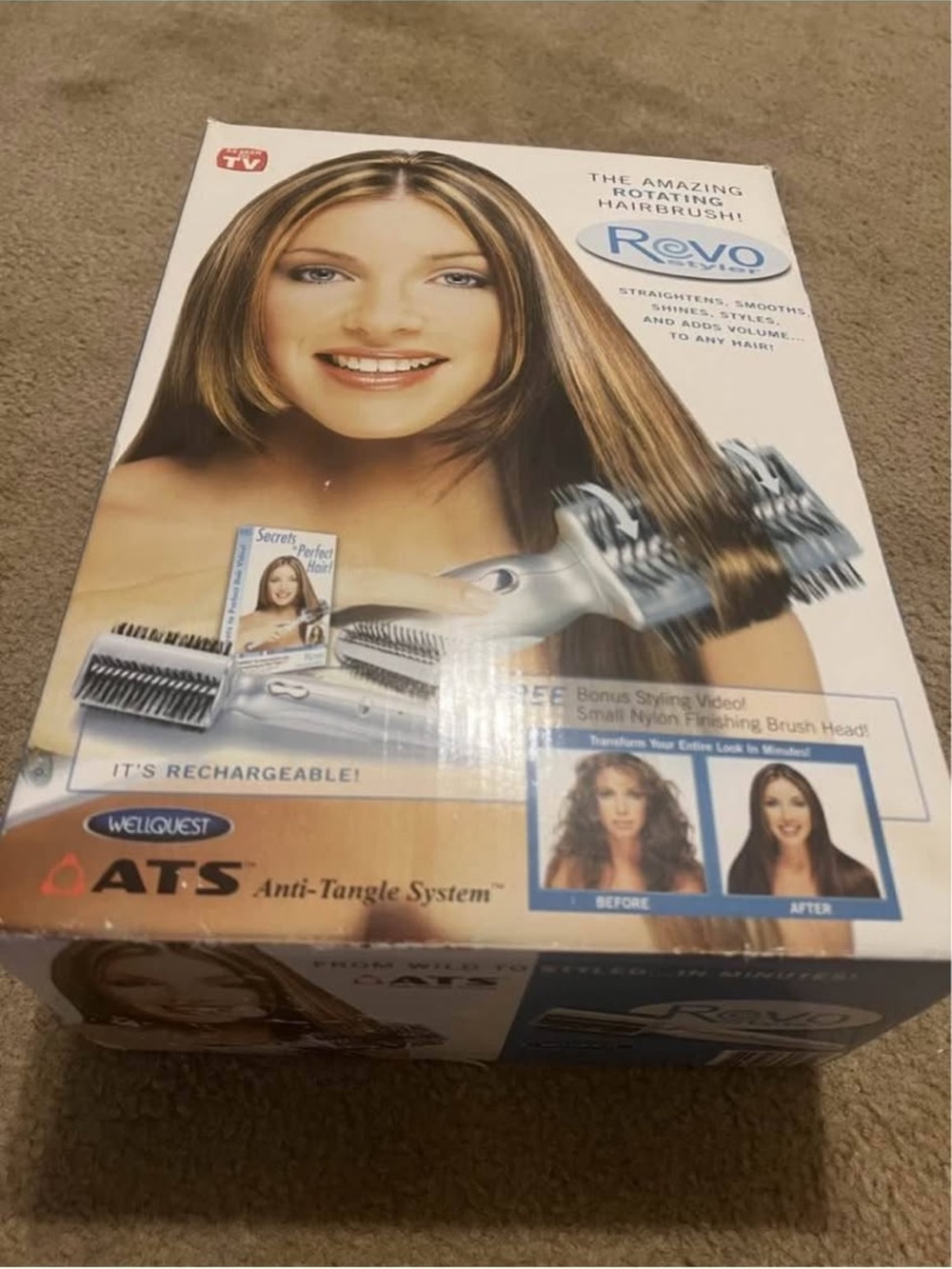 Revo Styler R240 Rotating Hair Straightening Brush